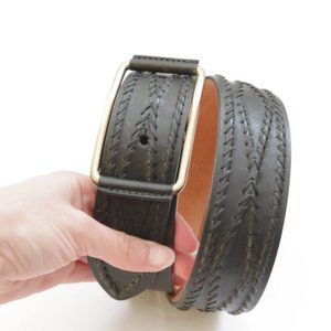 Cole Haan Black Leather Belt, XS